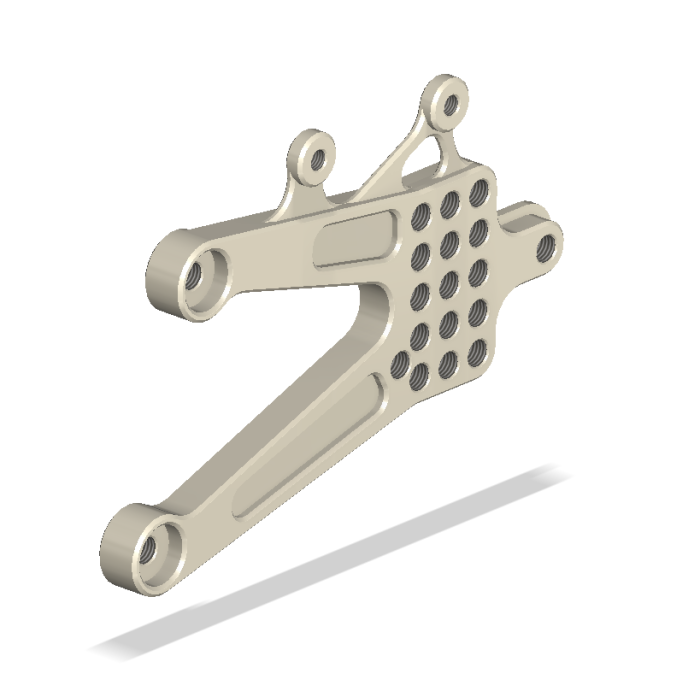 Lt. Bracket, YAM R-1 04-08, Aero Hard