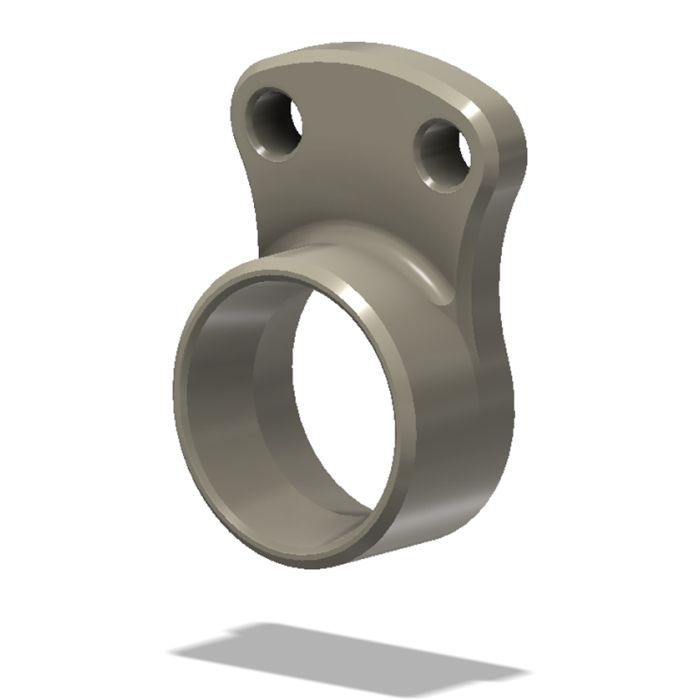 Rearset Muffler Brkt., 06-09 Yam R6, Aero Hard