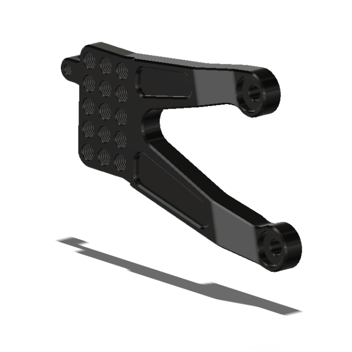 Rt. Bracket, YAM R-1 07-08, Black