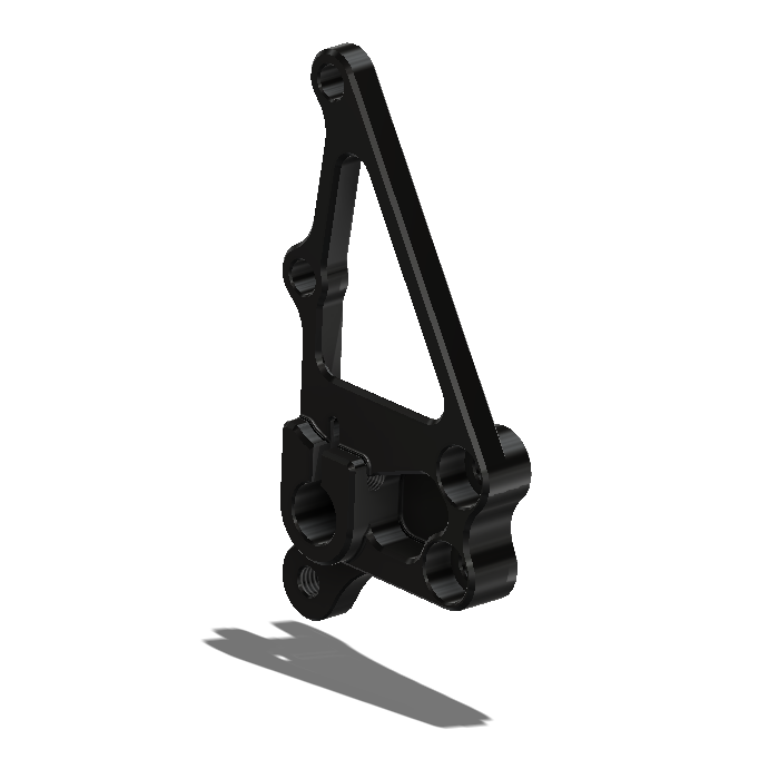 Rt., Peg Holder (8mm Master), YZF R1 09-14, Black