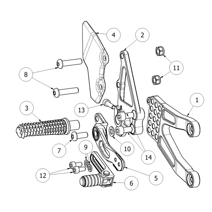 Click on a number to locate your part on the item list