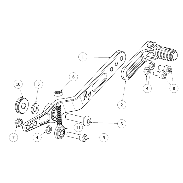 Click on a number to locate your part on the item list