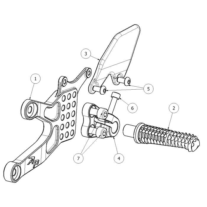 Click on a number to locate your part on the item list