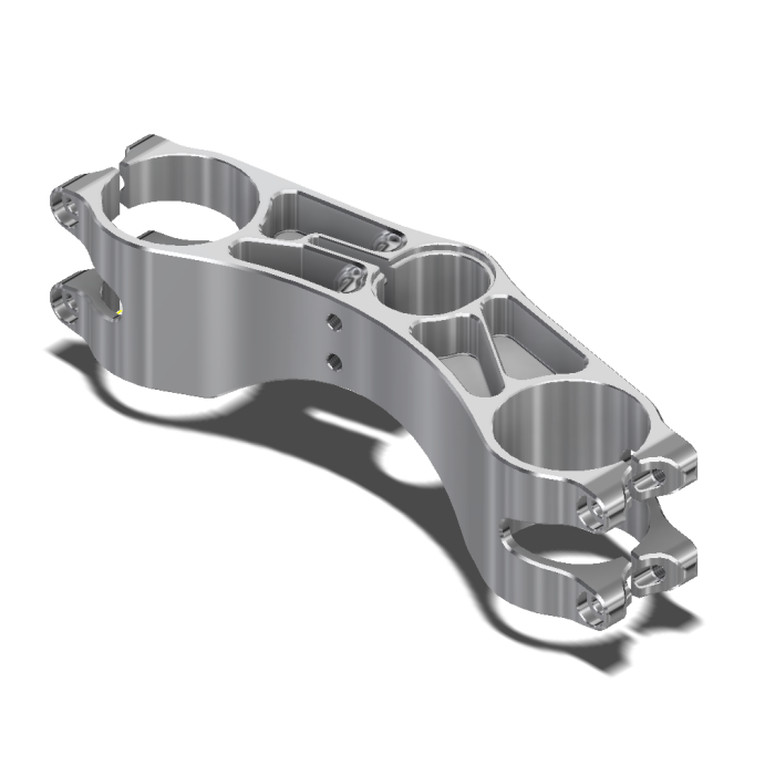 Bottom Clamp, Radial Ohlins, 204 x 58 (Rear Stem Pinch)