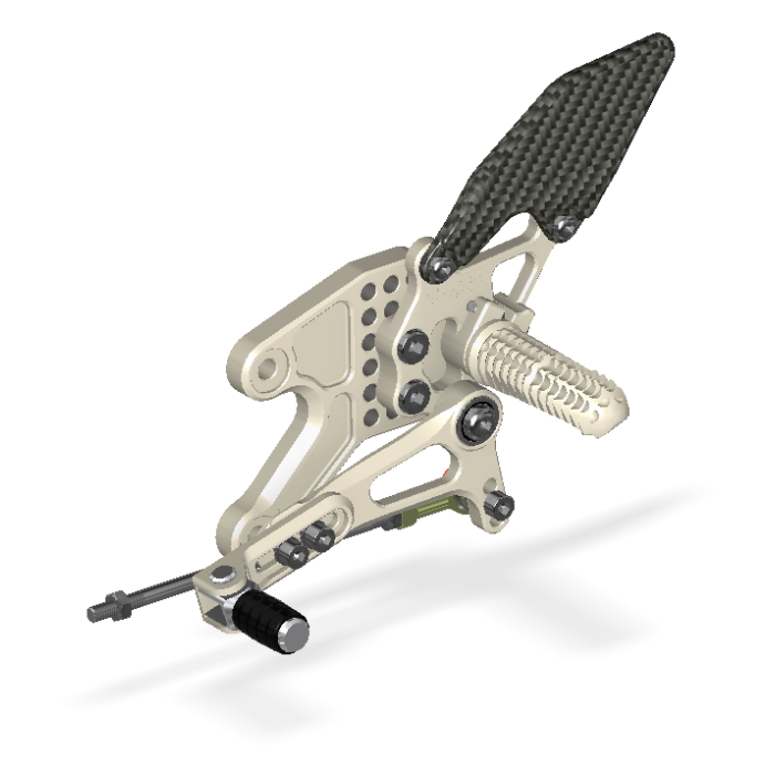 Rear Set Kit, Yam R7 2022- , Aero Hard