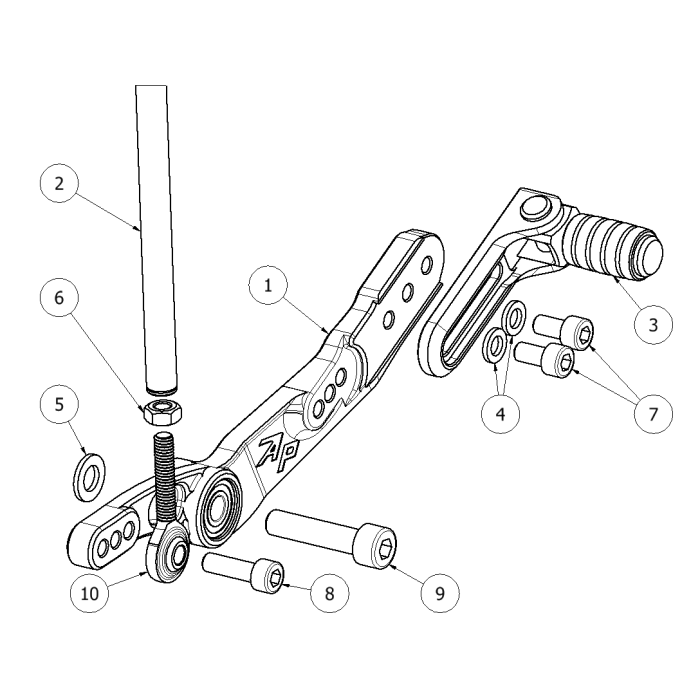 Click on a number to locate your part on the item list