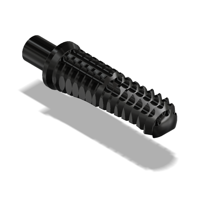 Foot Peg, Pinch -Type, Short (10mm Shorter Race Option), Black