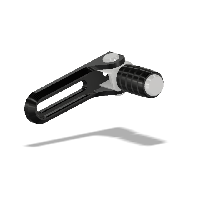 Shift Lever Slider Assembly w/Pedal, Engine Mounting, Black