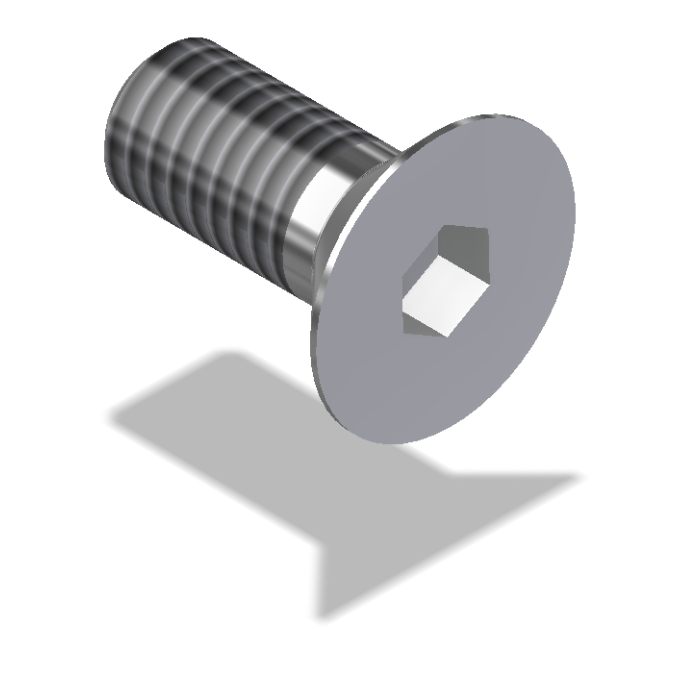 Screw, Countersunk, 6 X 1.0 X 14, Stainless Steel