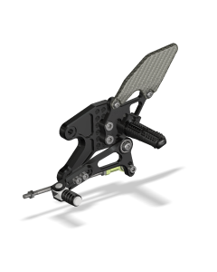 Rear Set Kit, Yam R3 2015- , Black