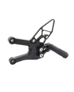 Rear Set Kit, Yam R6 06- , Black