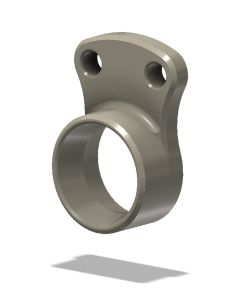 Rearset Muffler Brkt., 06-09 Yam R6, Aero Hard