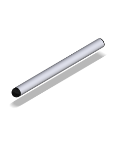 Handle Bar Tube with Ends, 260mm, Silver