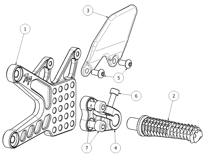 Click on a number to locate your part on the item list